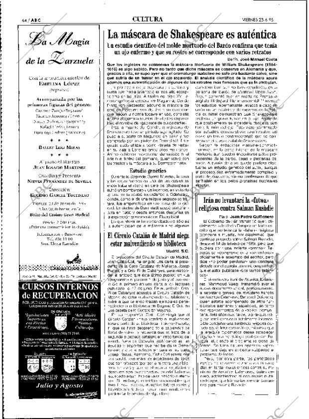 ABC MADRID 23-06-1995 página 64