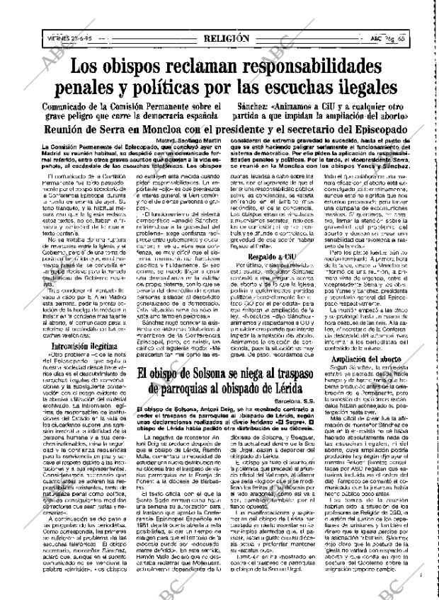 ABC MADRID 23-06-1995 página 65
