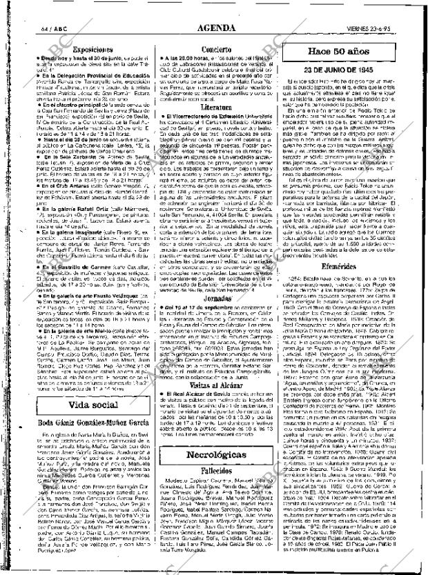ABC SEVILLA 23-06-1995 página 64