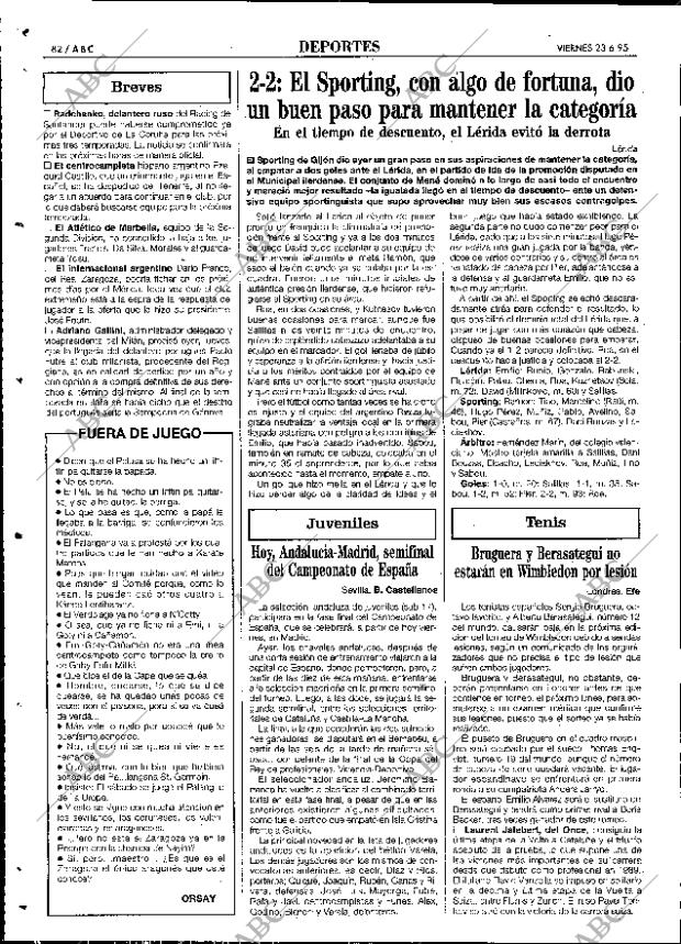 ABC SEVILLA 23-06-1995 página 82