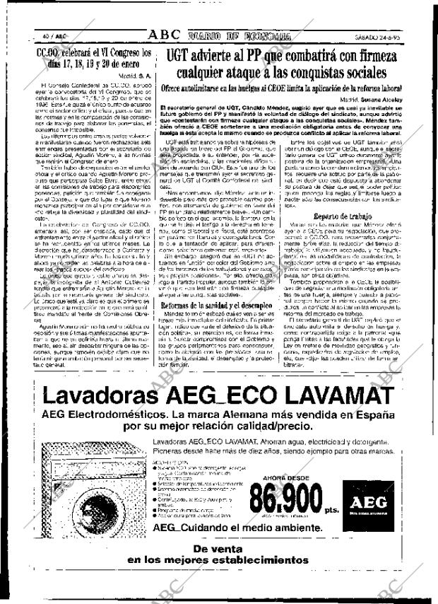 ABC MADRID 24-06-1995 página 40