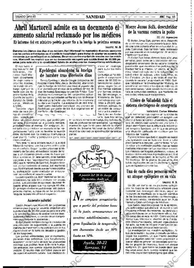 ABC MADRID 24-06-1995 página 55