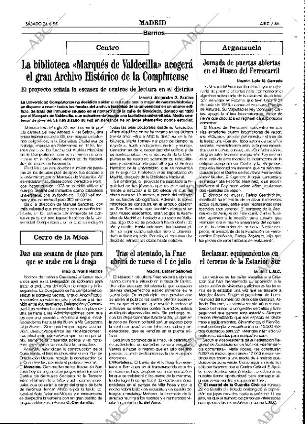 ABC MADRID 24-06-1995 página 65