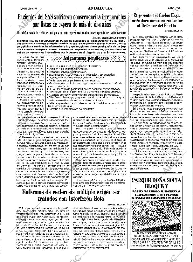 ABC SEVILLA 26-06-1995 página 37