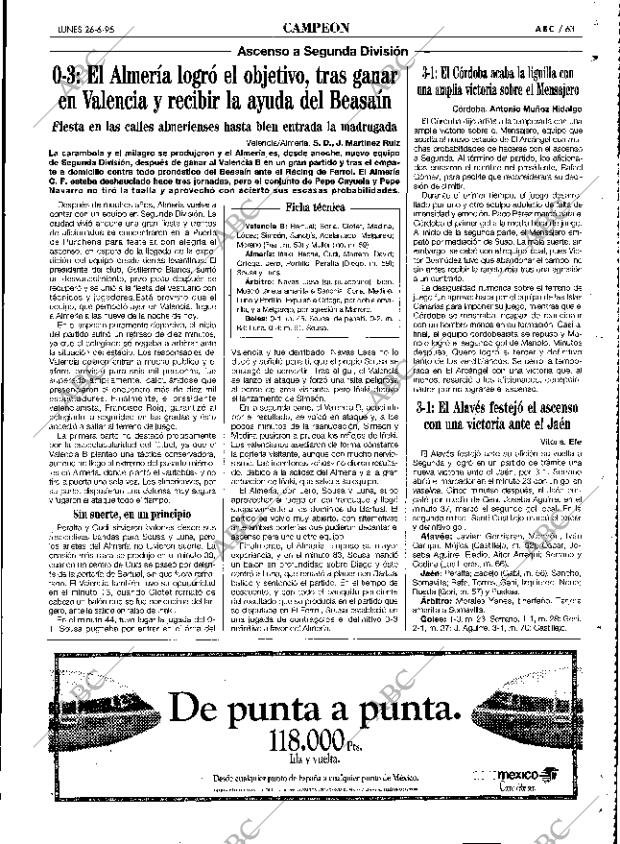 ABC SEVILLA 26-06-1995 página 63