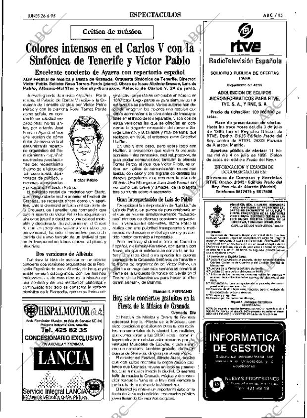 ABC SEVILLA 26-06-1995 página 85