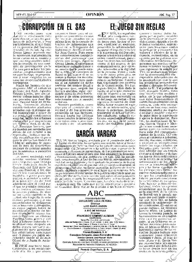 ABC SEVILLA 30-06-1995 página 17