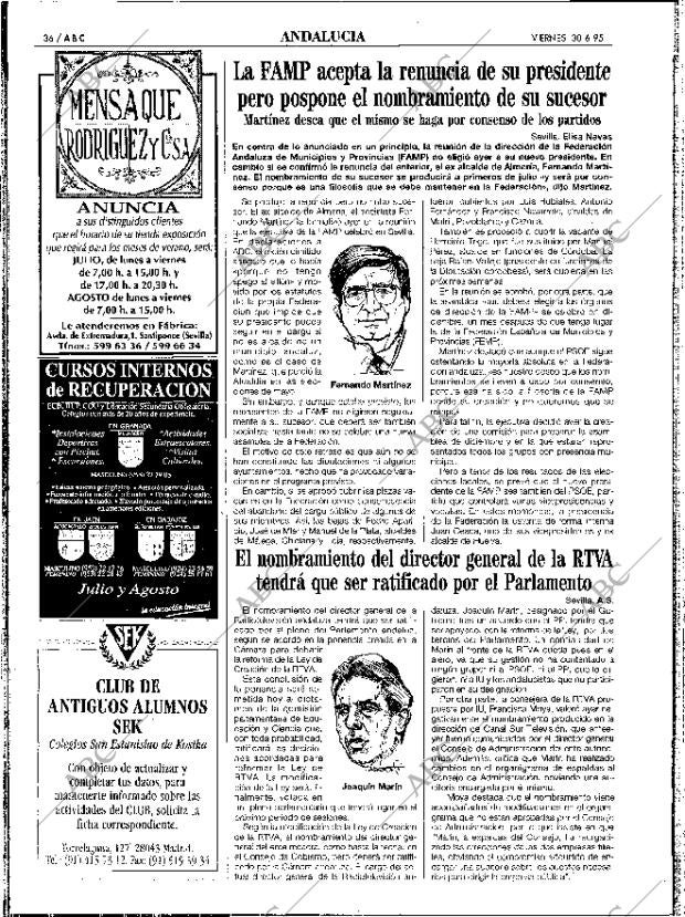 ABC SEVILLA 30-06-1995 página 36