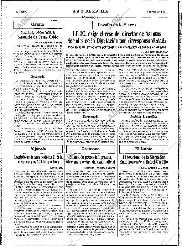 ABC SEVILLA 30-06-1995 página 62