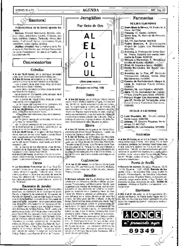 ABC SEVILLA 30-06-1995 página 63