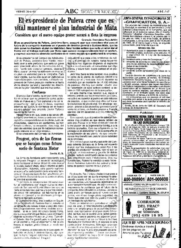 ABC SEVILLA 30-06-1995 página 67