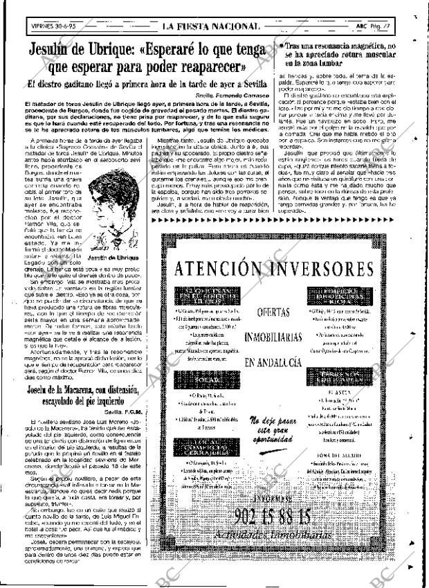 ABC SEVILLA 30-06-1995 página 77
