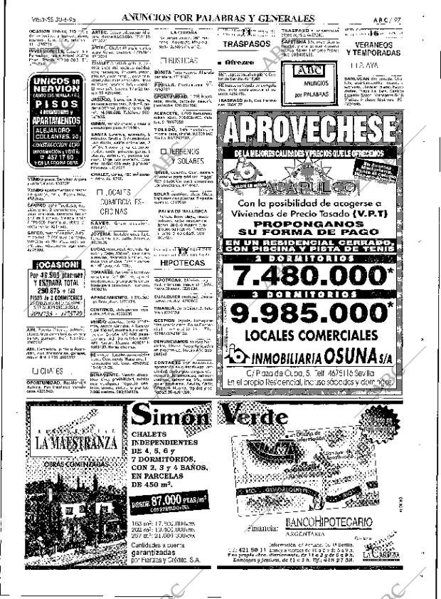 ABC SEVILLA 30-06-1995 página 97