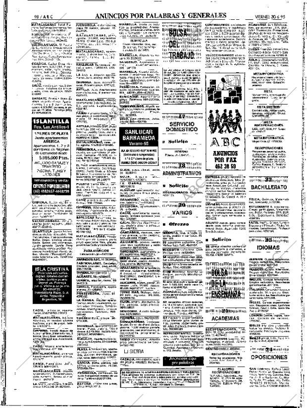ABC SEVILLA 30-06-1995 página 98