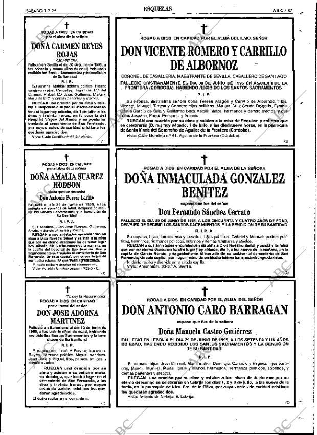 ABC SEVILLA 01-07-1995 página 87