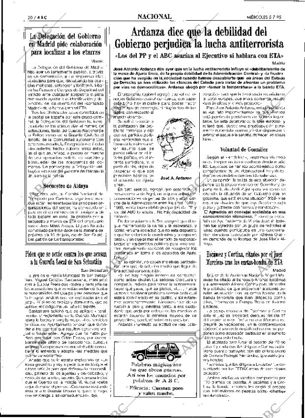 ABC SEVILLA 05-07-1995 página 20