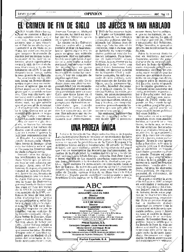 ABC SEVILLA 13-07-1995 página 15