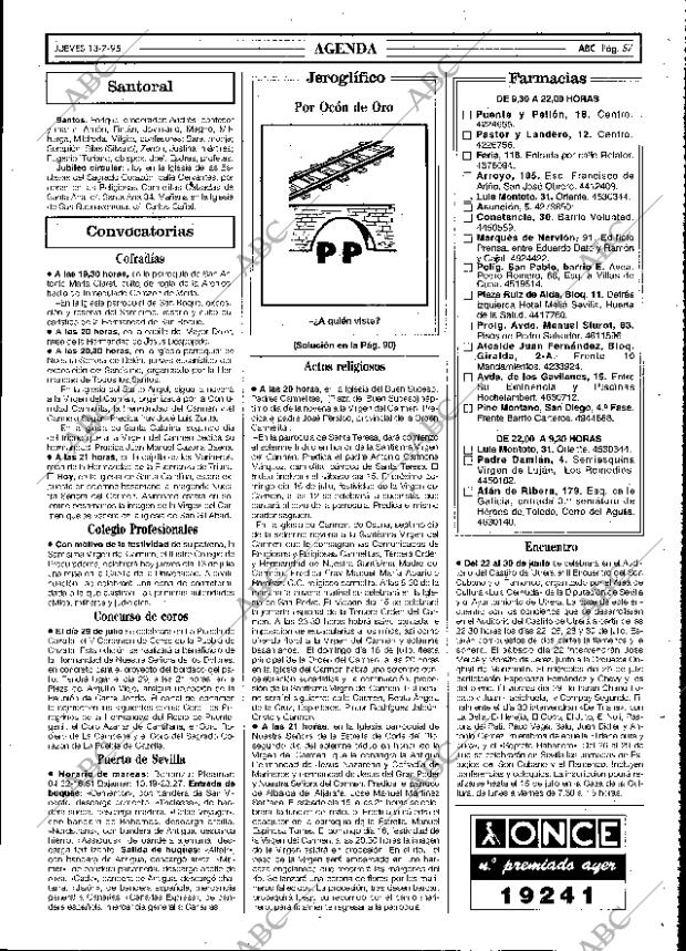 ABC SEVILLA 13-07-1995 página 57