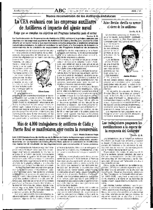 ABC SEVILLA 13-07-1995 página 61