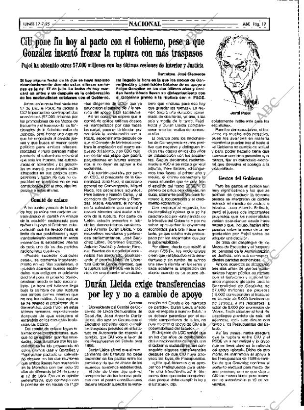 ABC MADRID 17-07-1995 página 19