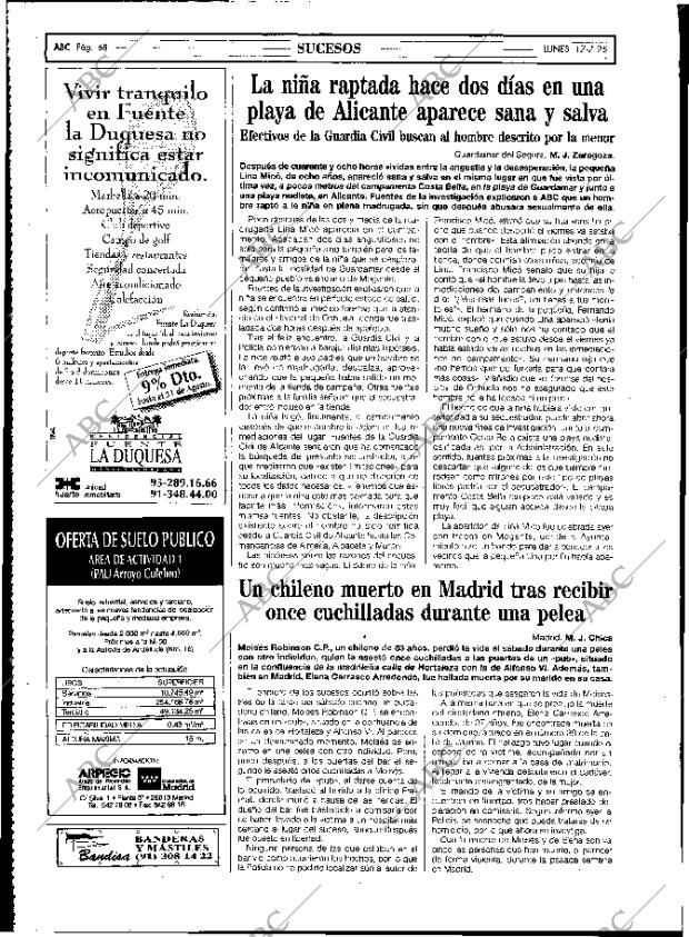 ABC MADRID 17-07-1995 página 68