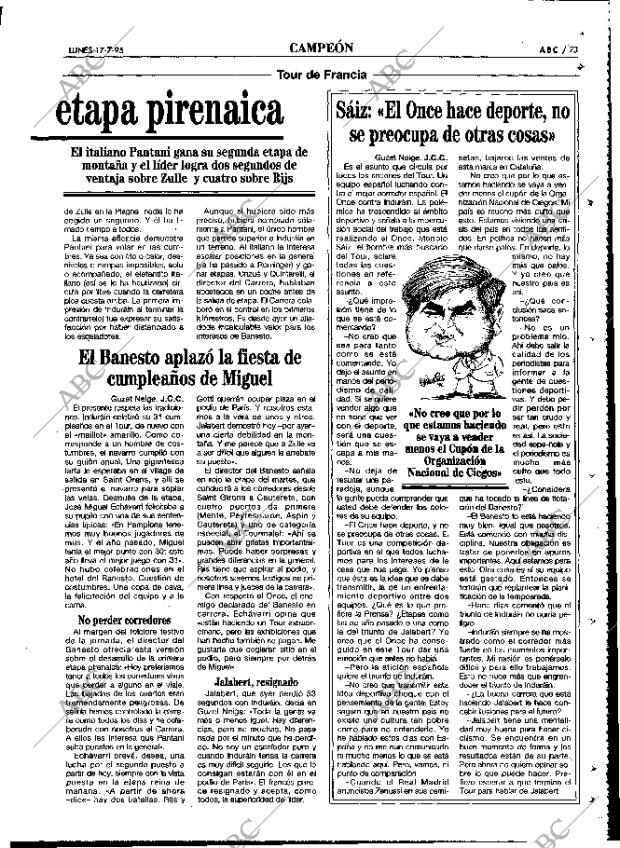 ABC MADRID 17-07-1995 página 73