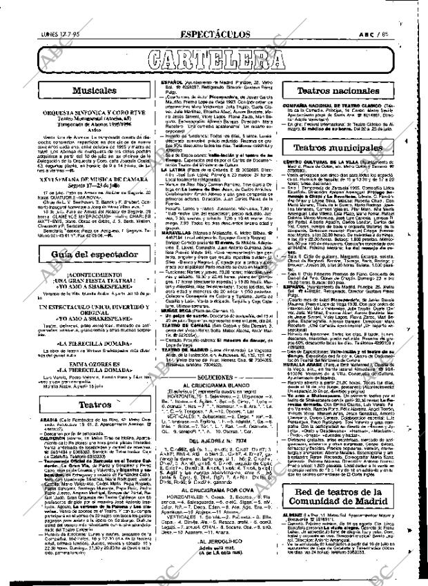 ABC MADRID 17-07-1995 página 85