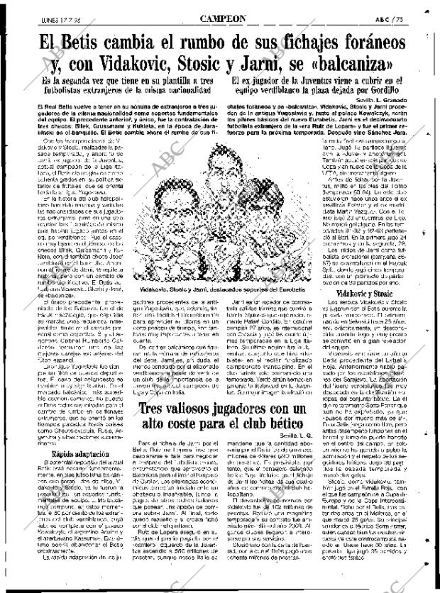 ABC SEVILLA 17-07-1995 página 75