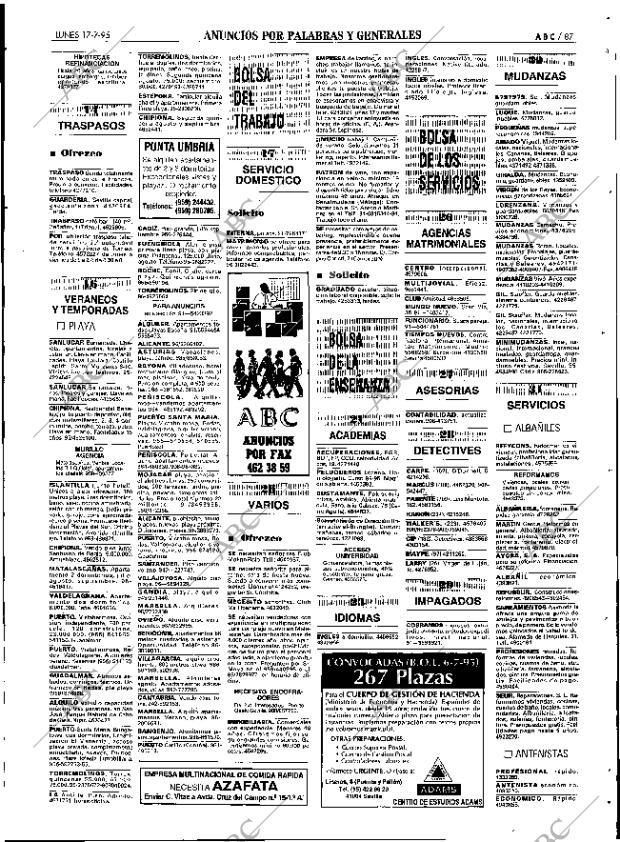 ABC SEVILLA 17-07-1995 página 87