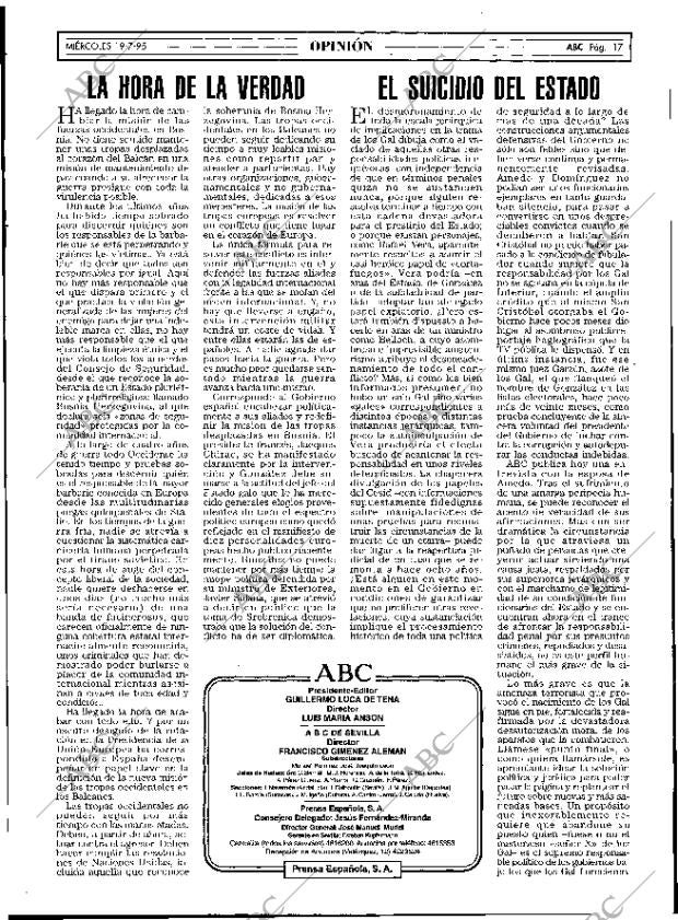ABC SEVILLA 19-07-1995 página 17