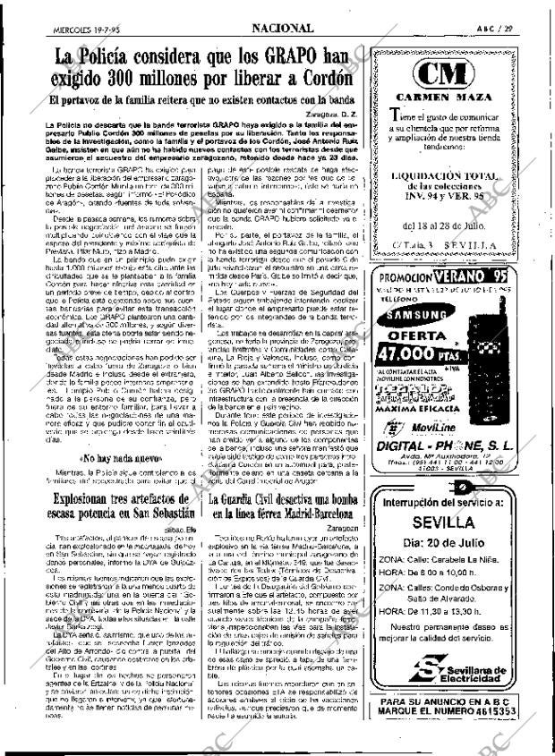 ABC SEVILLA 19-07-1995 página 29