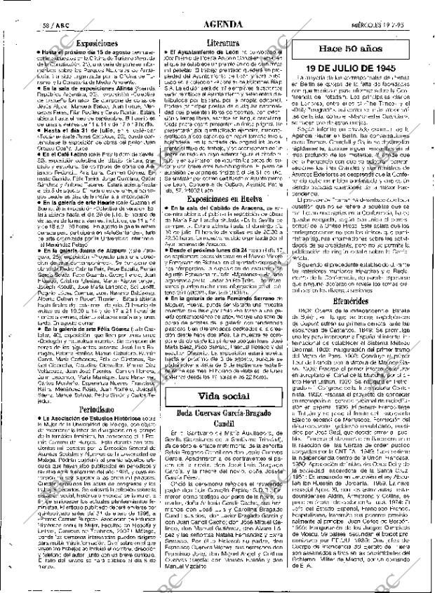 ABC SEVILLA 19-07-1995 página 58
