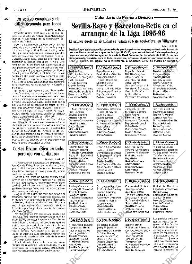 ABC SEVILLA 19-07-1995 página 78