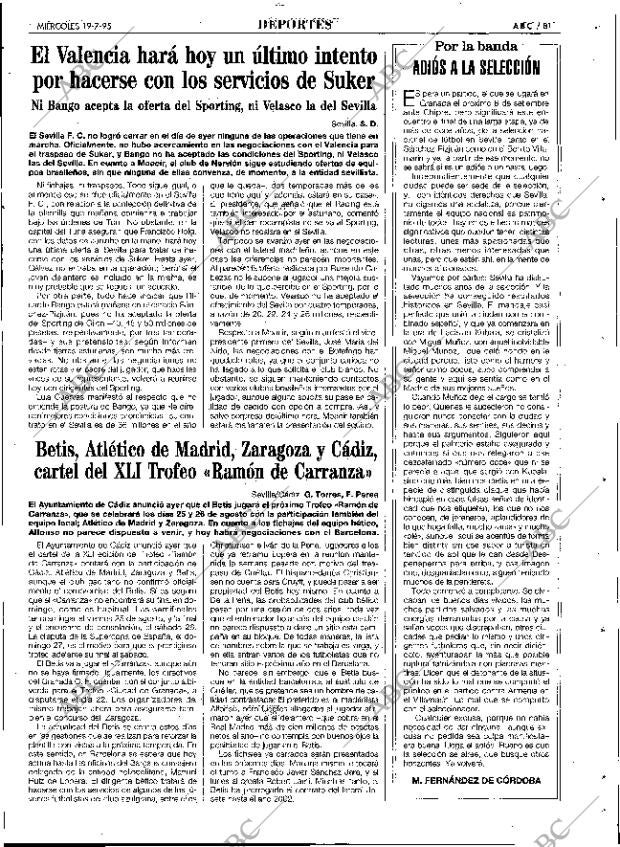 ABC SEVILLA 19-07-1995 página 81