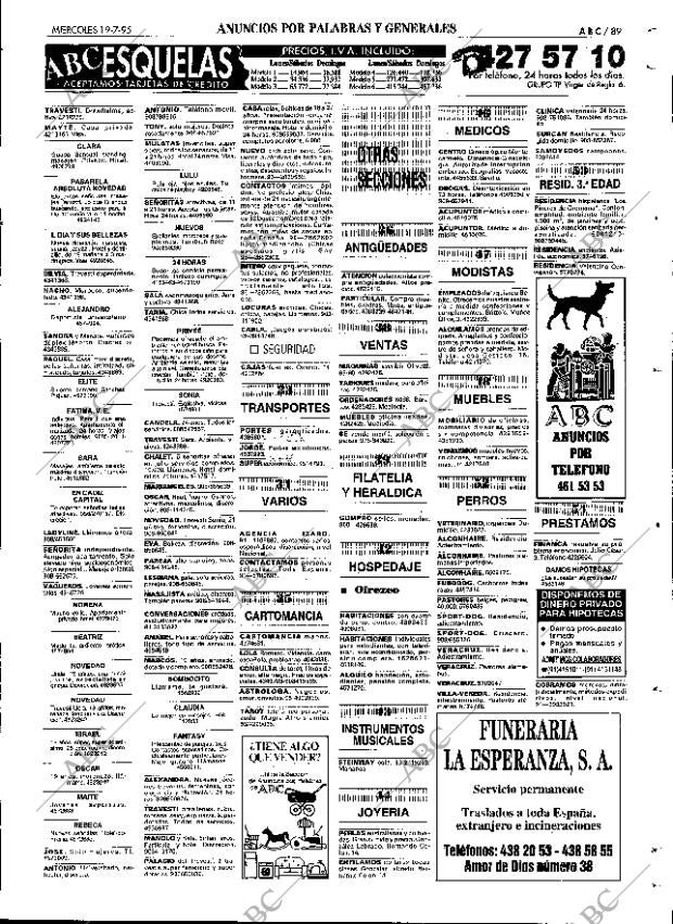 ABC SEVILLA 19-07-1995 página 89