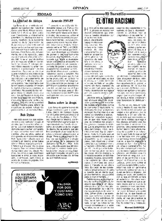 ABC SEVILLA 20-07-1995 página 17