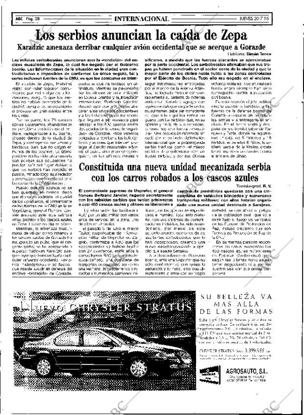 ABC SEVILLA 20-07-1995 página 28