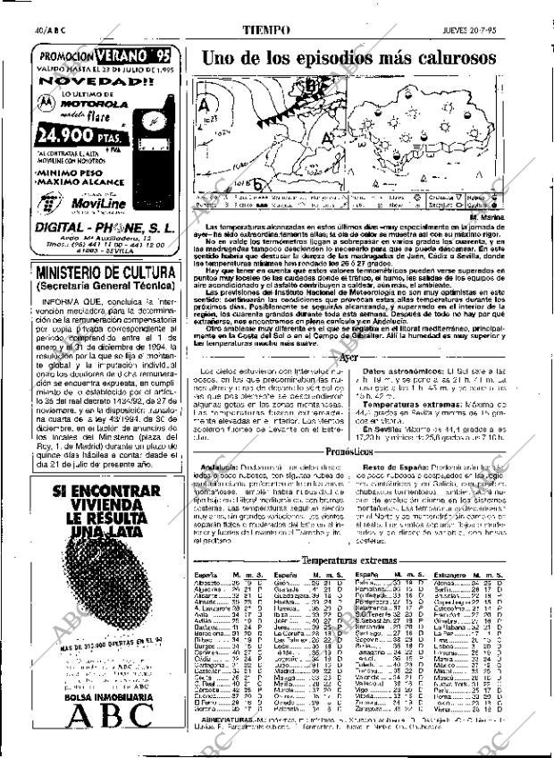 ABC SEVILLA 20-07-1995 página 40