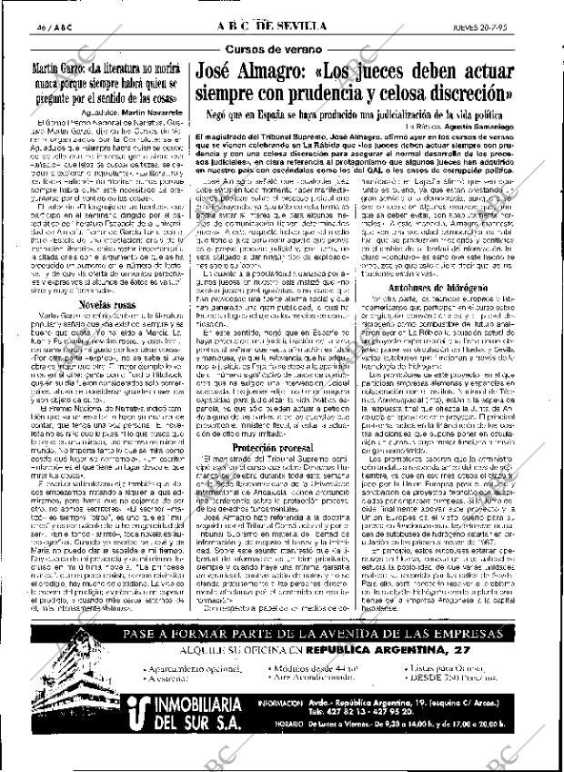 ABC SEVILLA 20-07-1995 página 46