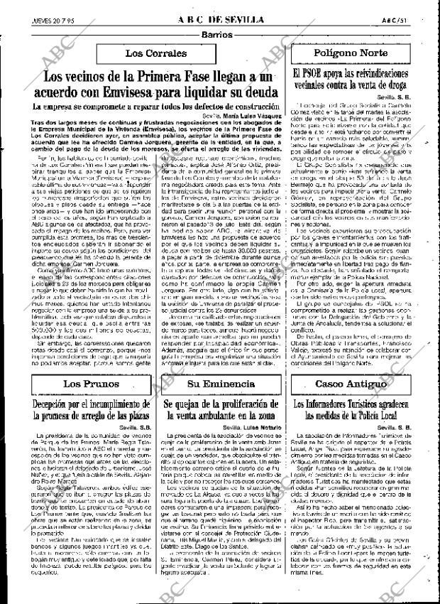 ABC SEVILLA 20-07-1995 página 51