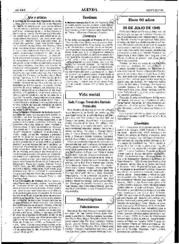 ABC SEVILLA 20-07-1995 página 54