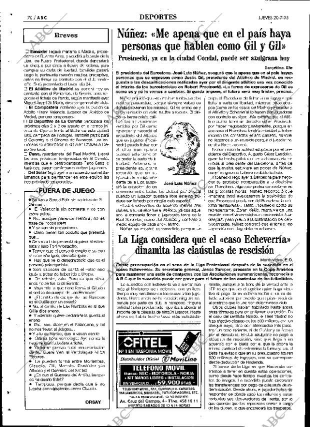 ABC SEVILLA 20-07-1995 página 70