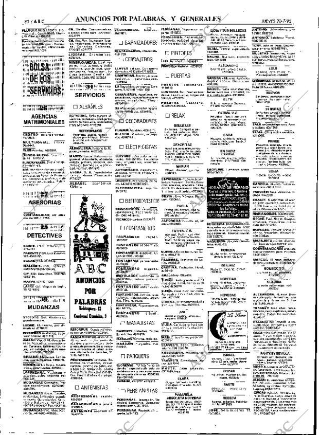 ABC SEVILLA 20-07-1995 página 82
