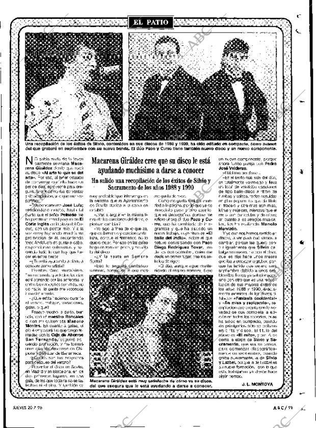 ABC SEVILLA 20-07-1995 página 91