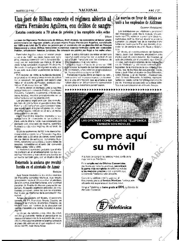 ABC MADRID 25-07-1995 página 27