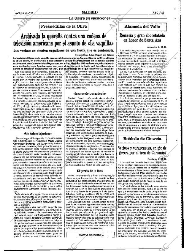 ABC MADRID 25-07-1995 página 63