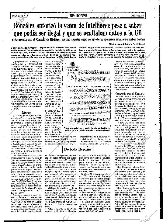 ABC MADRID 25-07-1995 página 65