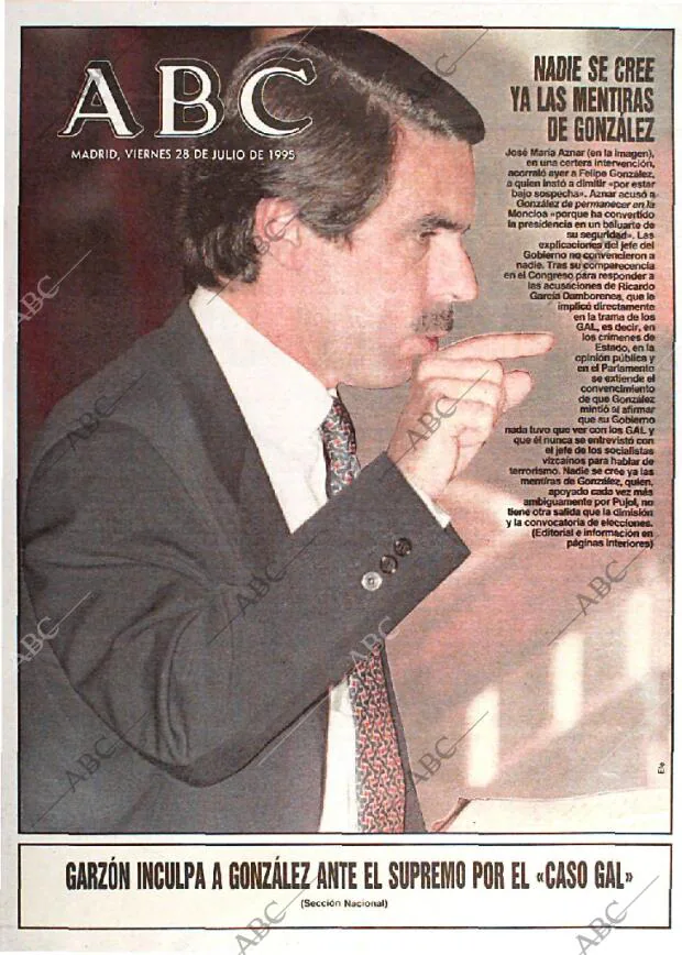 ABC MADRID 28-07-1995 página 1