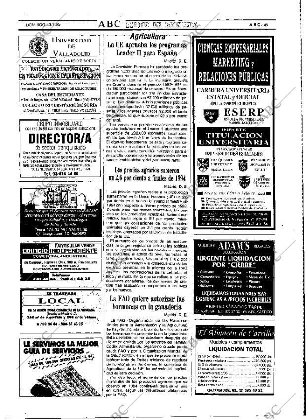 ABC MADRID 30-07-1995 página 49