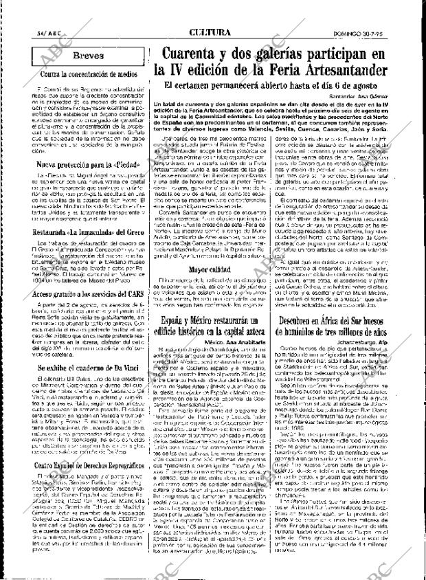 ABC MADRID 30-07-1995 página 54